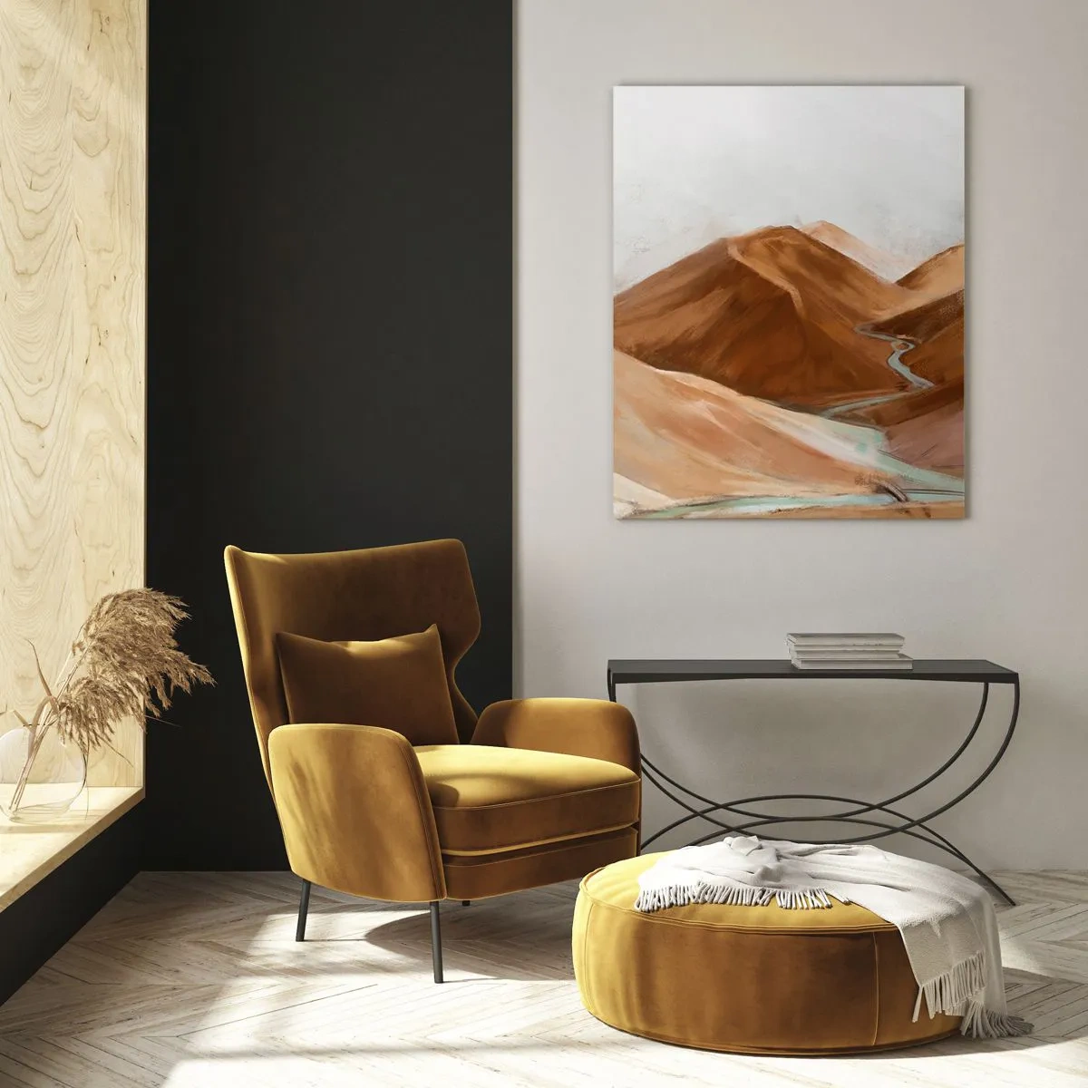 Cuadro sobre vidrio - Impresiones sobre Vidrio - Ruta hacia la fuente - 80x120 cm