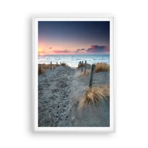 Póster en marco blanco - Se derramó un arco iris de luminosidad.... - 70x100 cm