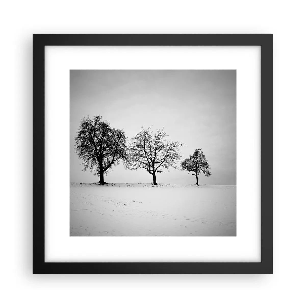 Póster en marco negro - ¿Con qué sueñan? - 30x30 cm