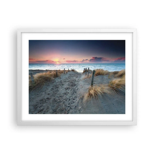 Póster en marco blanco - Se derramó un arco iris de luminosidad.... - 50x40 cm