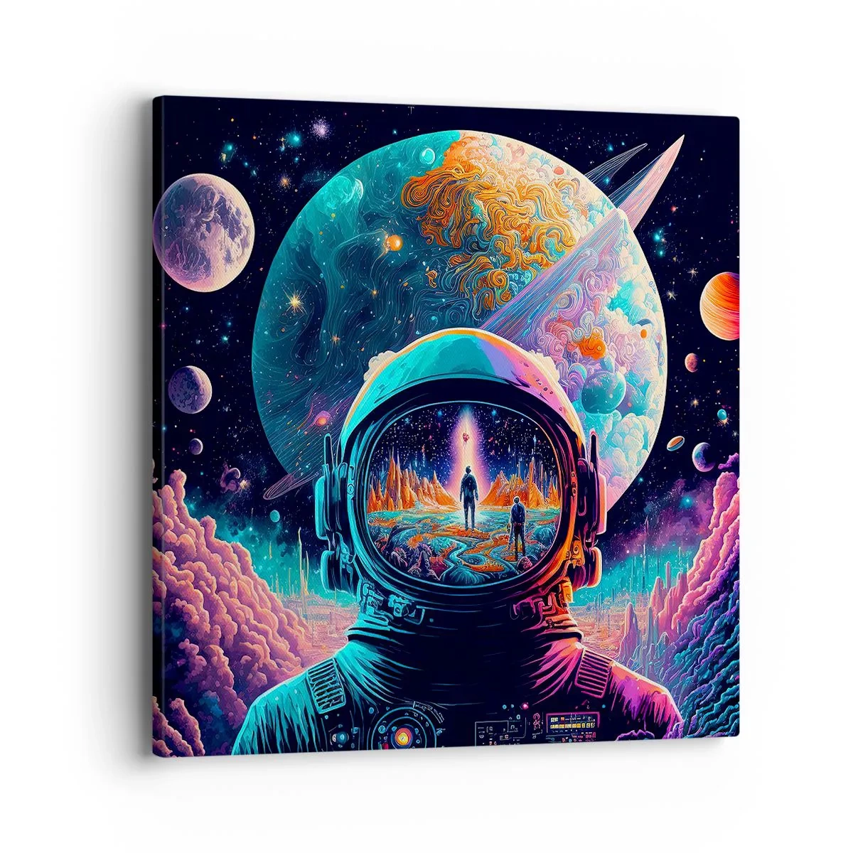 Cuadro sobre lienzo - Impresión de Imagen - Sueños de niño - 40x40 cm