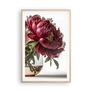 Póster en marco roble claro - En plena floración de la belleza - 61x91 cm