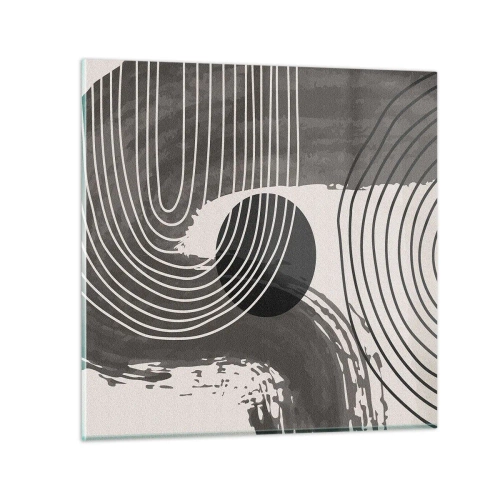 Cuadro sobre vidrio - Impresiones sobre Vidrio - La victoria del óvalo - 70x70 cm