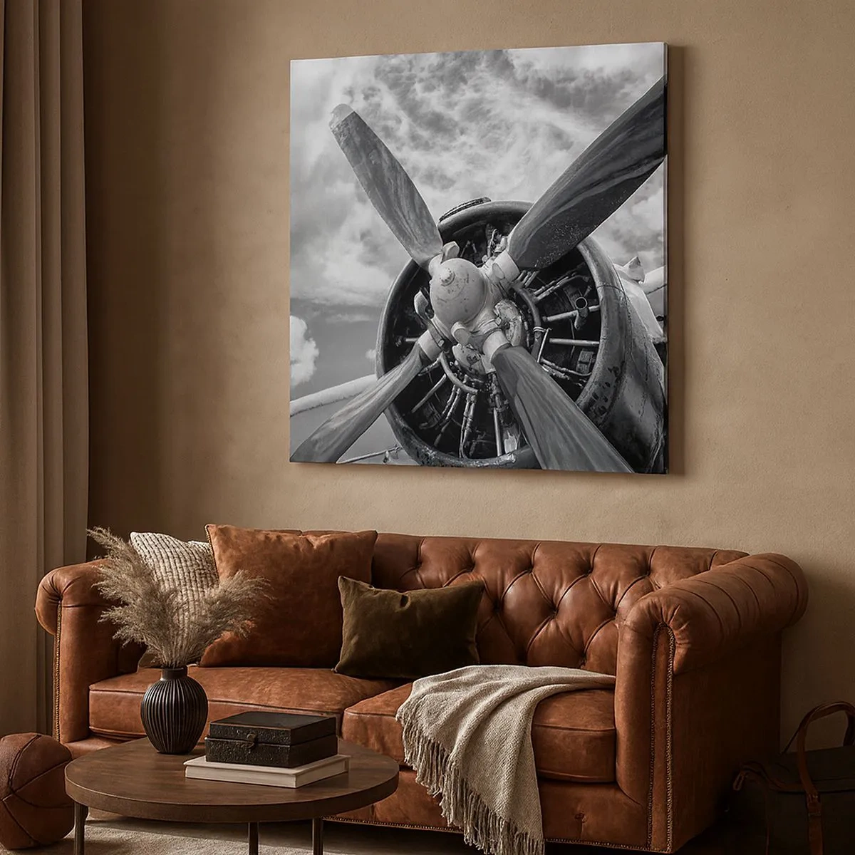 Cuadro sobre lienzo - Impresión de Imagen - Conquistador de los cielos - 30x30 cm