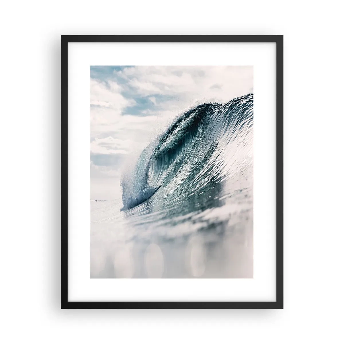 Póster en marco negro - La cima del océano - 40x50 cm