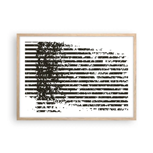 Póster en marco roble claro - Ritmo y ruido - 70x50 cm