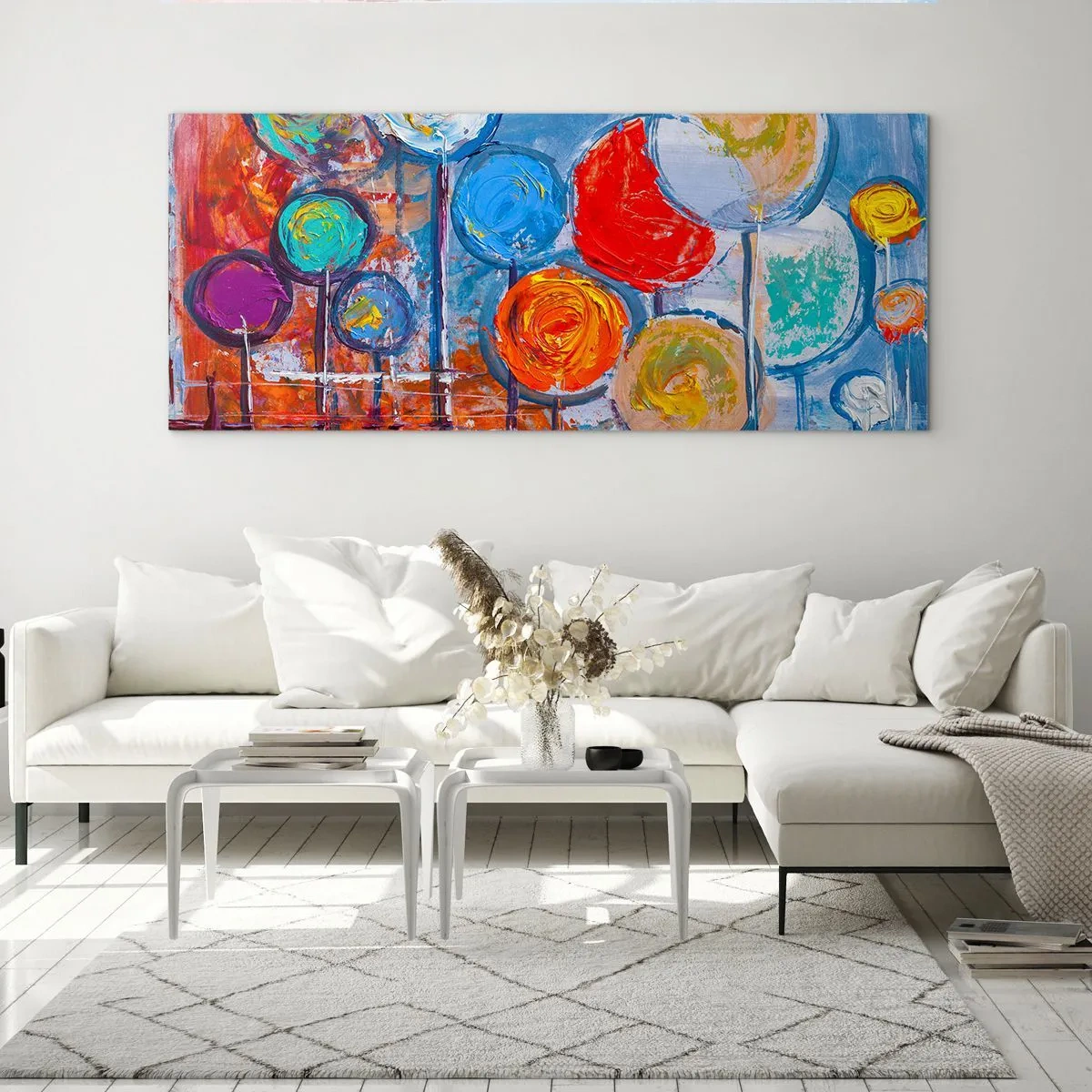 Cuadro sobre vidrio - Impresiones sobre Vidrio - Milagros en un palo - 100x40 cm