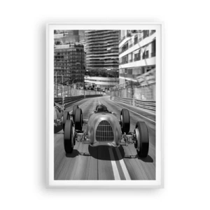 Póster en marco blanco - Érase una vez en Montecarlo - 70x100 cm