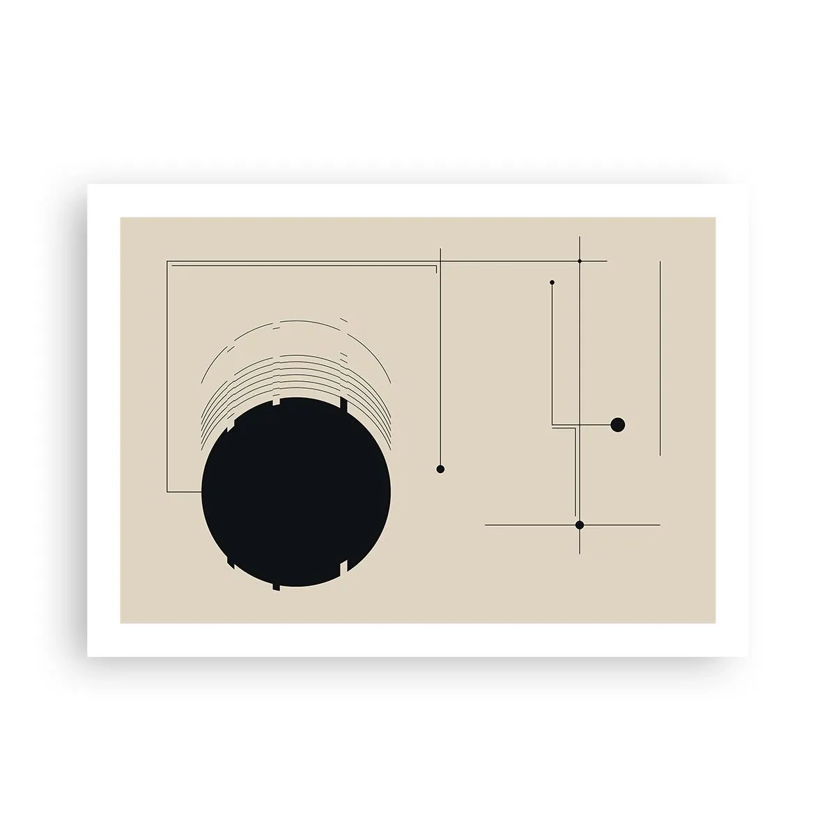 Póster - Composición elástica y dinámica - 70x50 cm