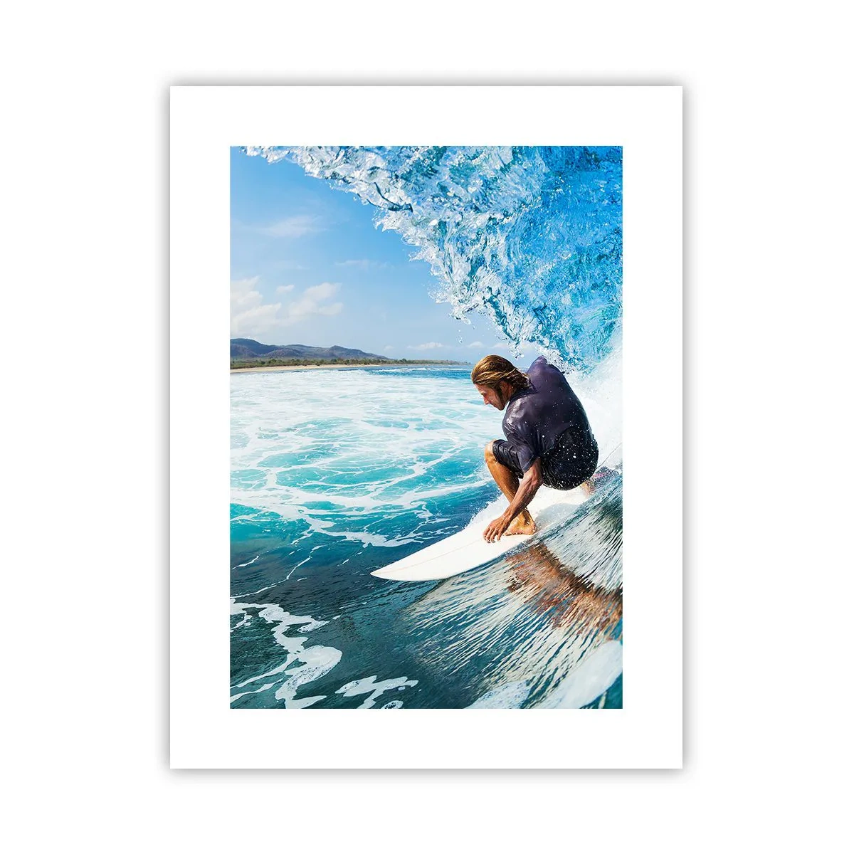 Póster - Bailando con las olas - 30x40 cm