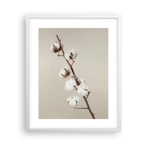 Póster en marco blanco - En la fuente de la suavidad - 40x50 cm