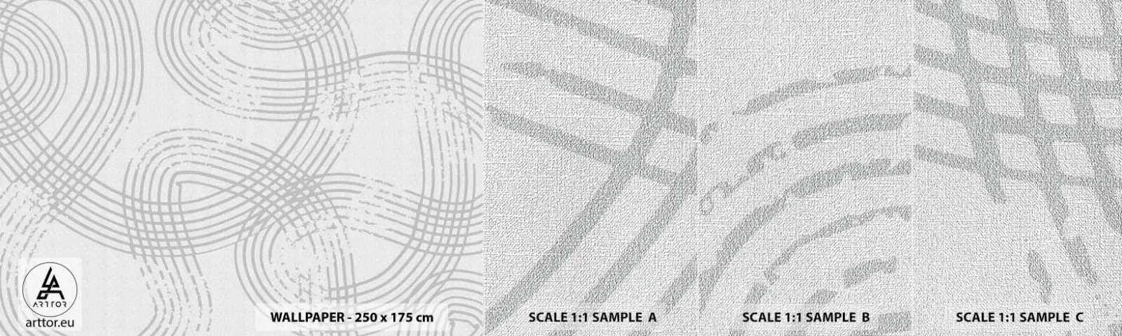 Muestra de fotomural Premium Canvas - No hay camino recto - Minimalismo, Pedazo, Brillante - 100x30 cm