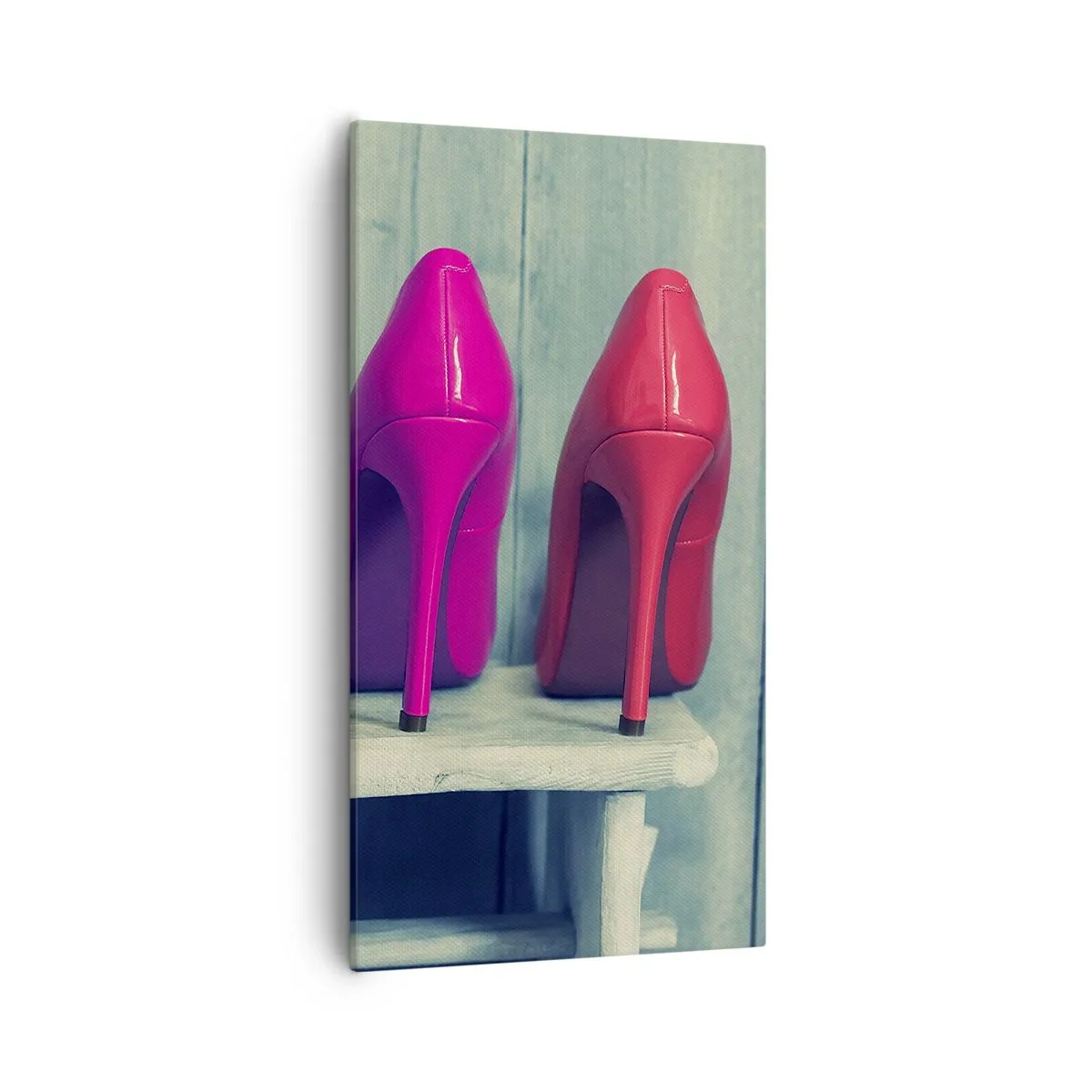 Cuadro sobre lienzo - Impresión de Imagen - Caminando sobre un arco iris - 55x100 cm