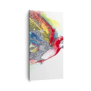 Cuadro sobre lienzo - Impresión de Imagen - Vivir con colorido - 65x120 cm