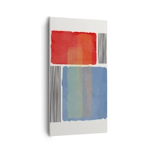 Cuadro sobre lienzo - Impresión de Imagen - Espíritu y alma de la geometría - 55x100 cm