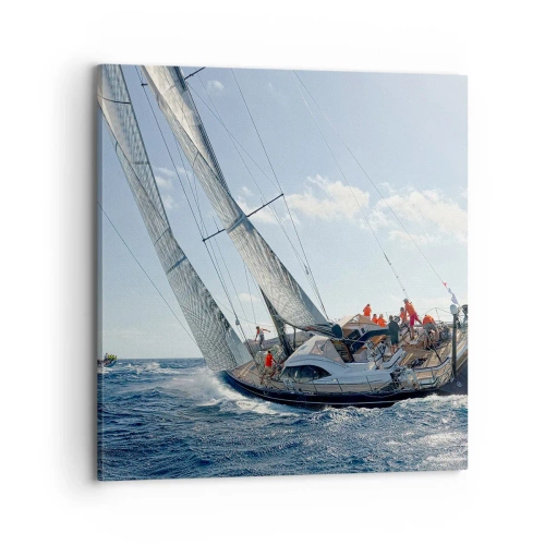 Cuadro sobre lienzo - Impresión de Imagen - Que gane el mejor - 70x70 cm