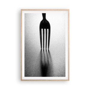 Póster en marco roble claro - Luz y sombra - 61x91 cm