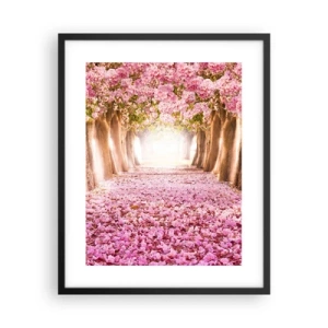 Póster en marco negro - El camino al paraíso - 40x50 cm