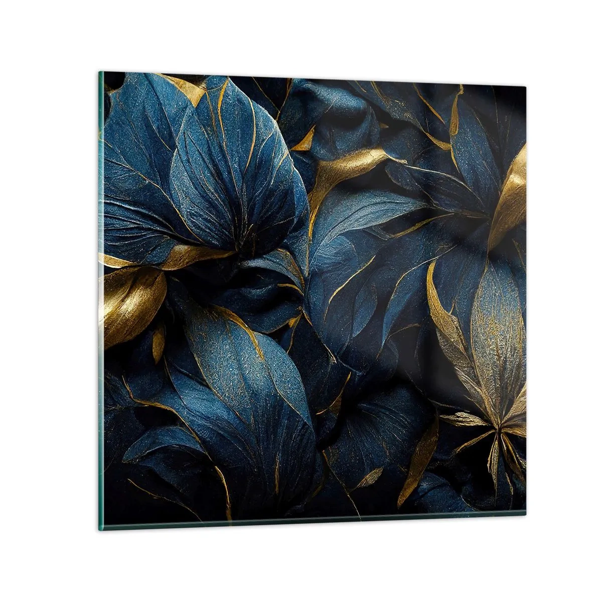 Cuadro sobre vidrio - Impresiones sobre Vidrio - Forradas de oro - 50x50 cm