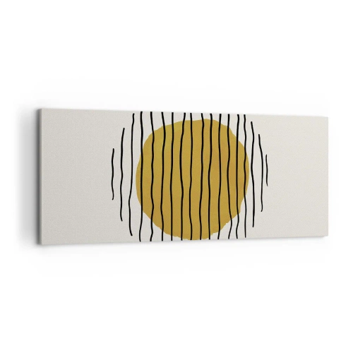 Cuadro sobre lienzo - Impresión de Imagen - Abstracción cálida - 100x40 cm