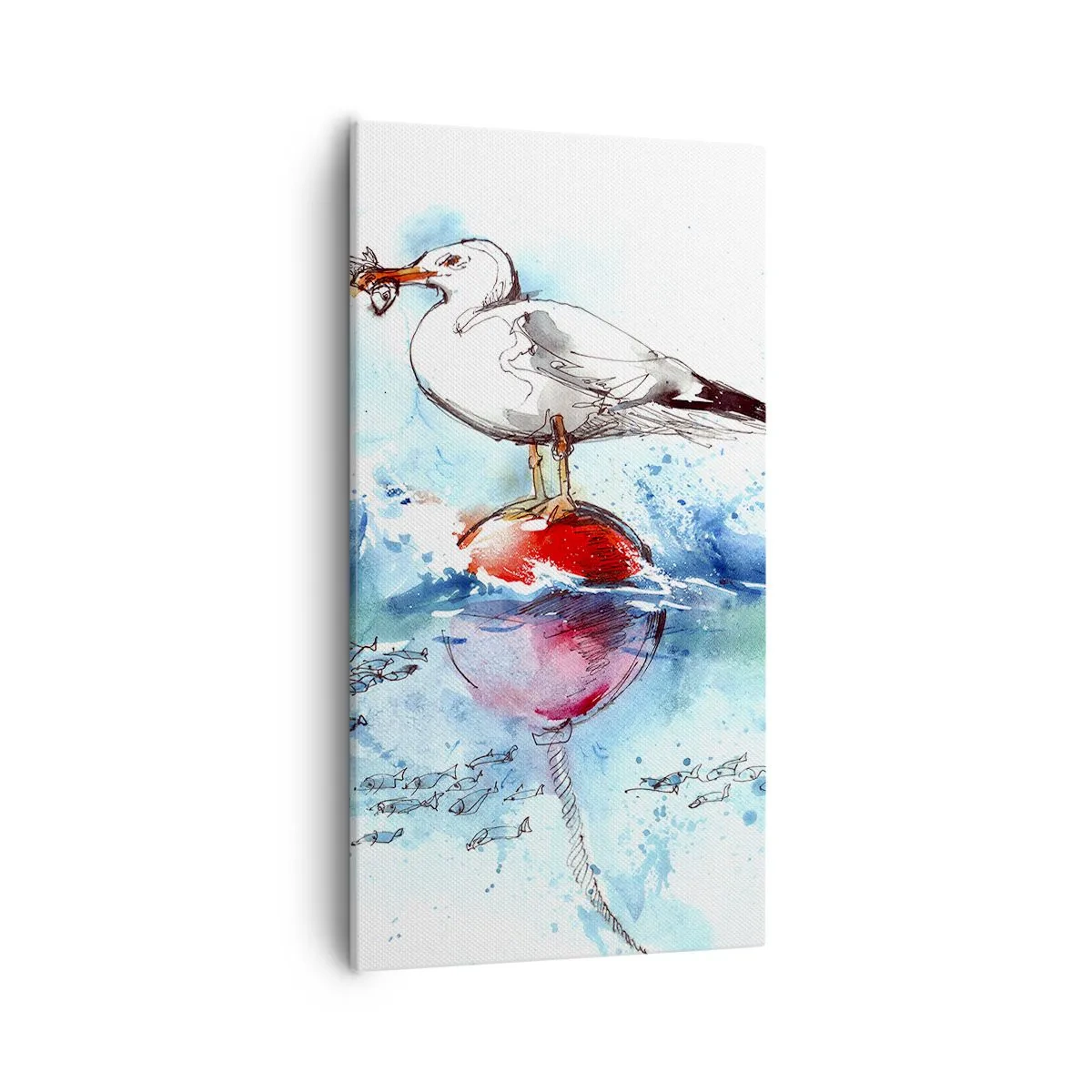 Cuadro sobre lienzo - Impresión de Imagen - Una captura exitosa - 55x100 cm