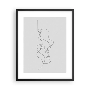 Póster en marco negro - El calor de los deseos lúgubres - 40x50 cm