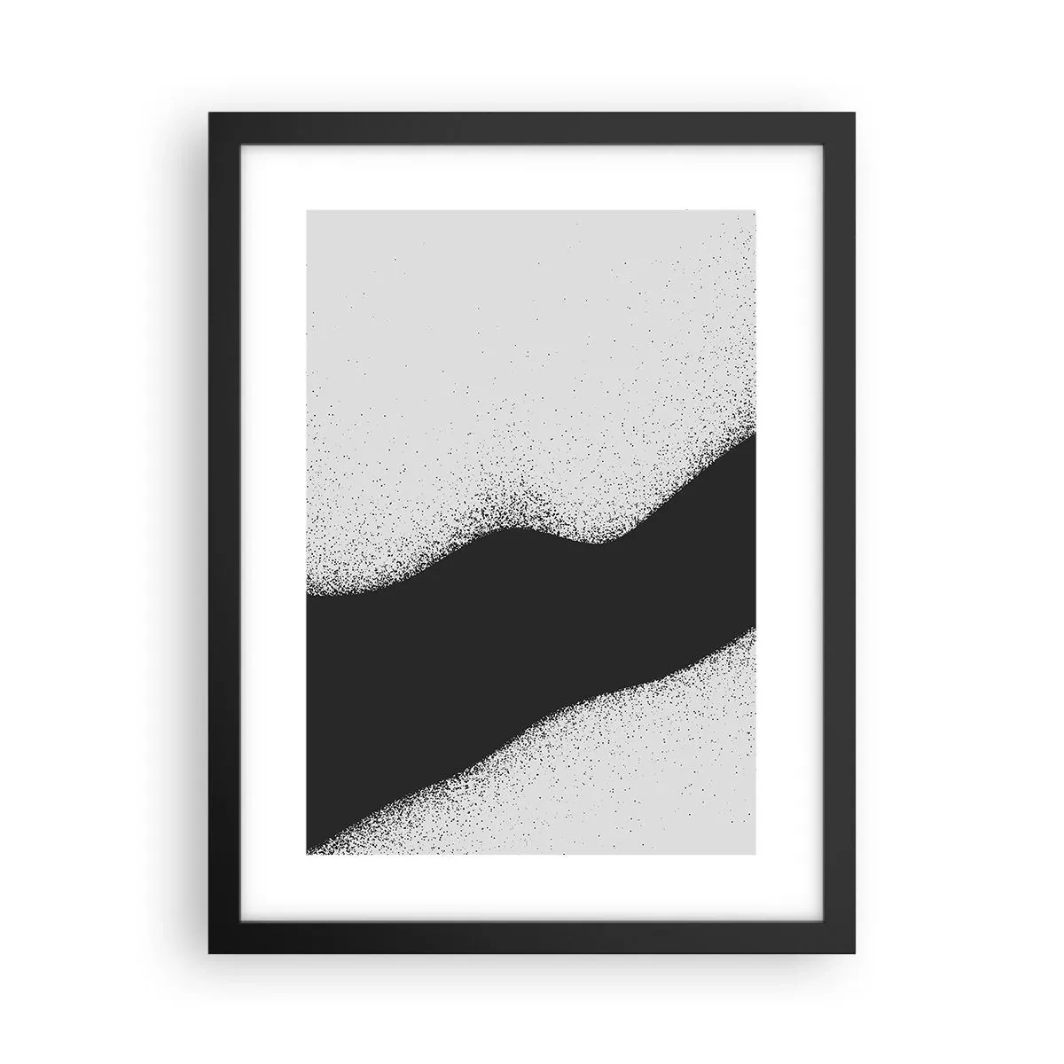 Póster en marco negro - Equilibrio suave - 30x40 cm