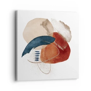 Cuadro sobre lienzo - Impresión de Imagen - Composición ovalada - 40x40 cm