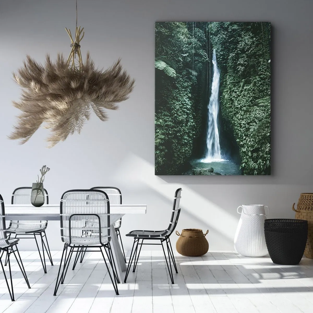 Cuadro sobre lienzo - Impresión de Imagen - Balneario tropical - 55x100 cm