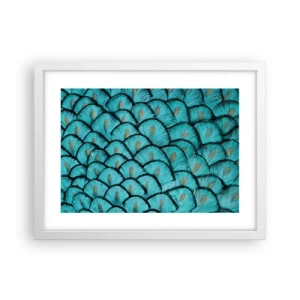 Póster en marco blanco - La gran gala de las plumas - 40x30 cm