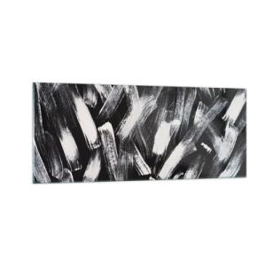 Cuadro sobre vidrio - Impresiones sobre Vidrio - Abstracción en el espíritu industrial - 100x40 cm