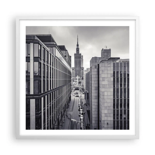 Póster en marco blanco - Valle de Varsovia - 60x60 cm