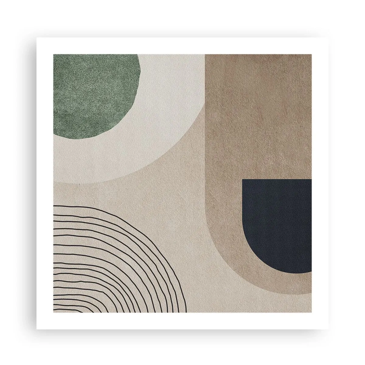 Póster - La delicadeza de un óvalo - 60x60 cm