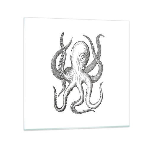 Cuadro sobre vidrio - Impresiones sobre Vidrio - Bailando con olas - 40x40 cm