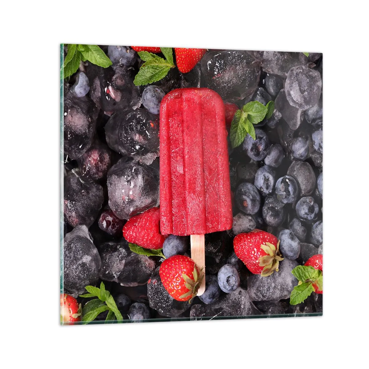 Cuadro sobre vidrio - Impresiones sobre Vidrio - El sabor del verano caluroso - 50x50 cm