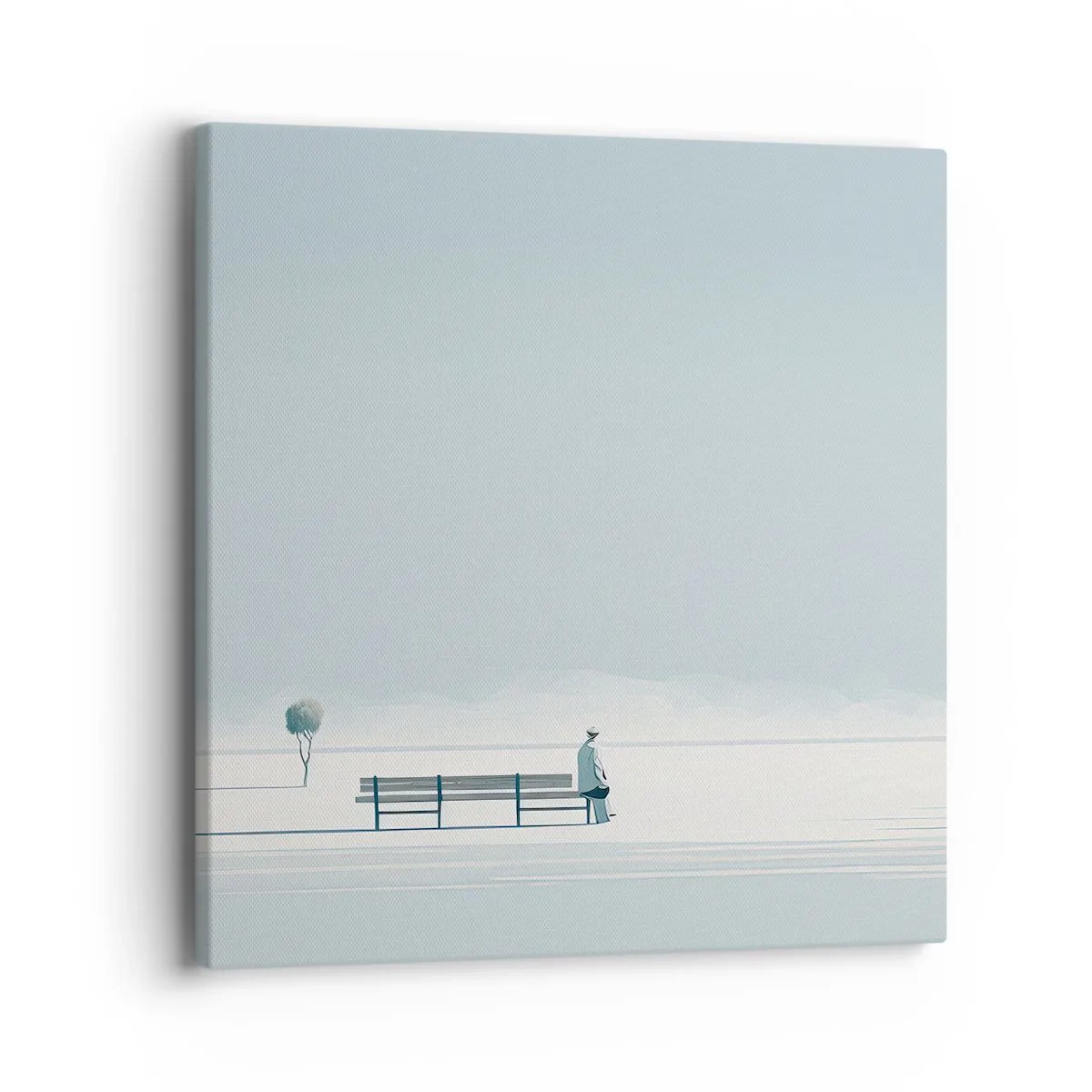 Cuadro sobre lienzo - Impresión de Imagen - Sí, estoy esperando - 40x40 cm