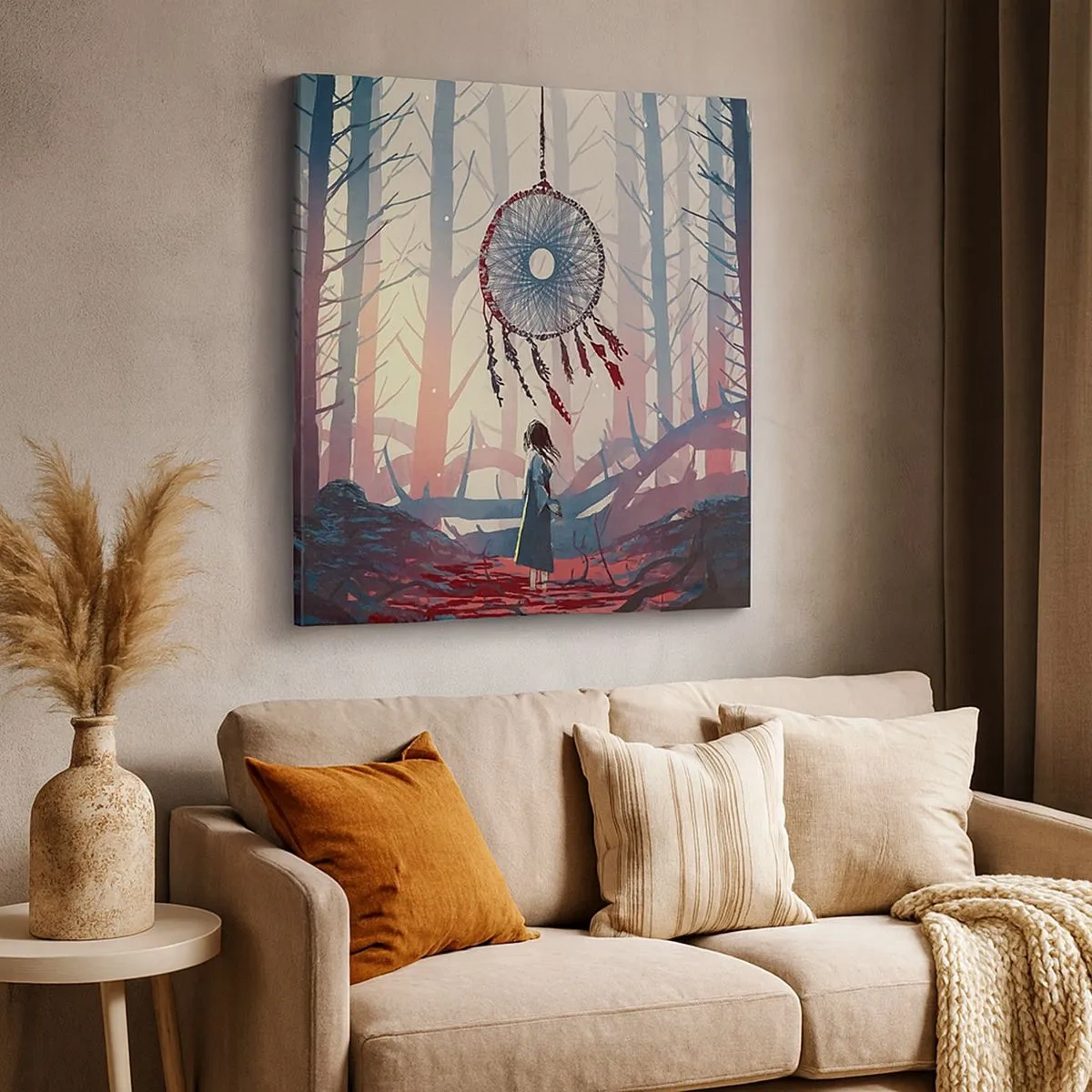 Cuadro sobre lienzo - Impresión de Imagen - El ritual secreto de la felicidad - 30x30 cm