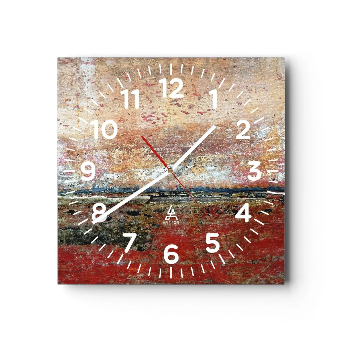 Reloj de pared - Reloj de vidrio - Tal vez sea el mar - 40x40 cm