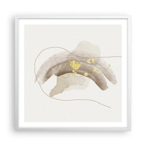 Póster en marco blanco - Encontrado en el espacio - 60x60 cm
