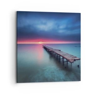 Cuadro sobre lienzo - Impresión de Imagen - Entre el cielo y el agua - 70x70 cm