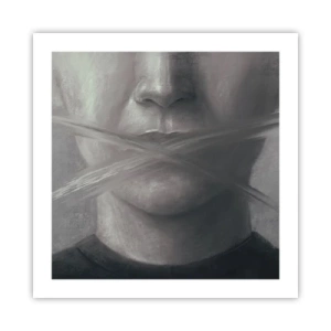 Póster - Ni una palabra - 50x50 cm