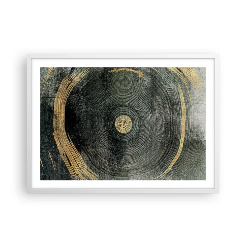 Póster en marco blanco - Cambio y perpetuidad - 70x50 cm