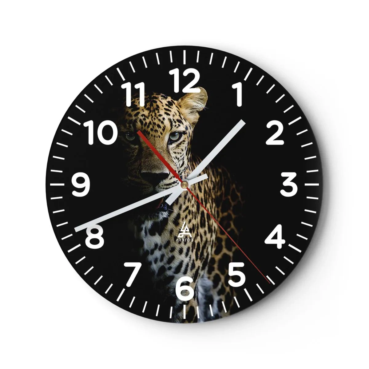 Reloj de pared - Reloj de vidrio - Belleza oscura - 30x30 cm
