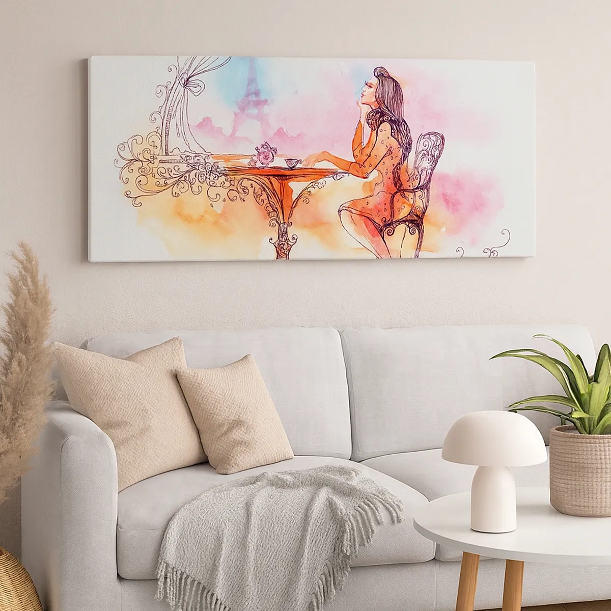 Cuadro sobre lienzo - Impresión de Imagen - Estilo parisino - 30x30 cm