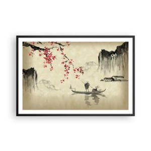 Póster en marco negro - En el país de los cerezos en flor - 91x61 cm