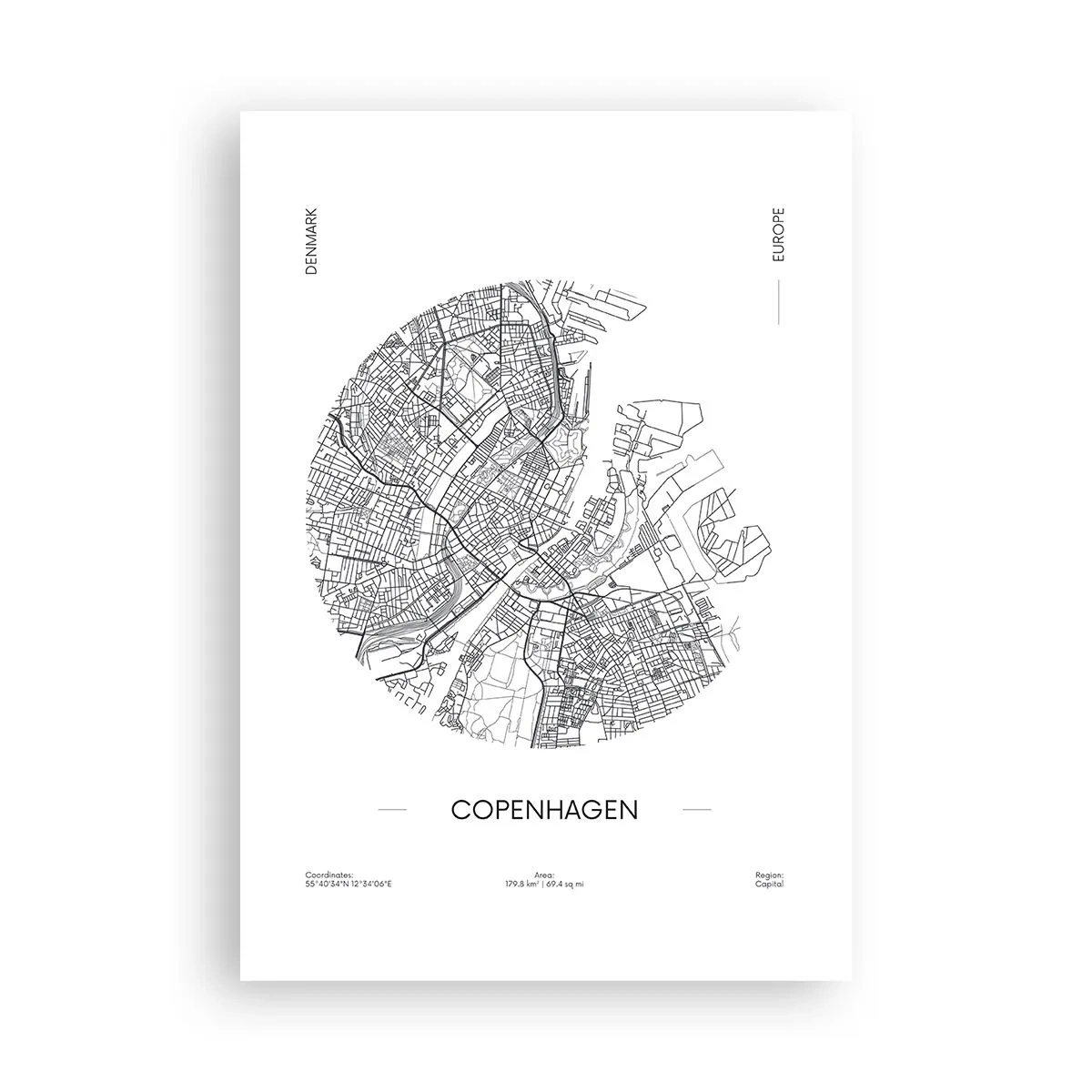 Póster - Anatomía de Copenhague - 70x100 cm