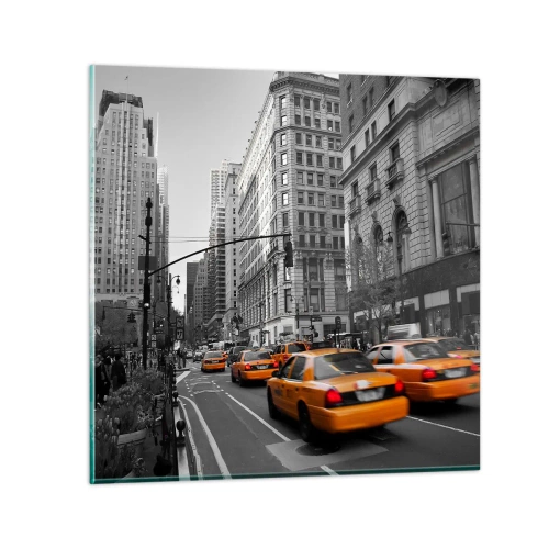 Cuadro sobre vidrio - Impresiones sobre Vidrio - Los soles de la gran ciudad - 30x30 cm