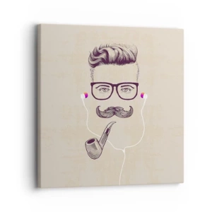 Cuadro sobre lienzo - Impresión de Imagen - Moda masculina - 30x30 cm