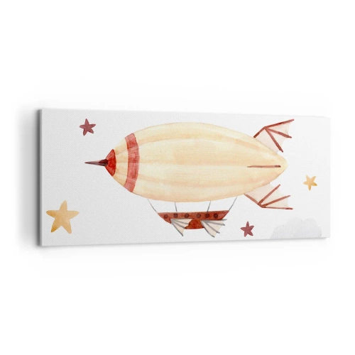 Cuadro sobre lienzo - Impresión de Imagen - Dirigible - 100x40 cm