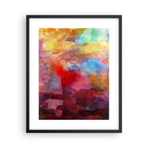 Póster en marco negro - Mira dentro del arco iris - 40x50 cm